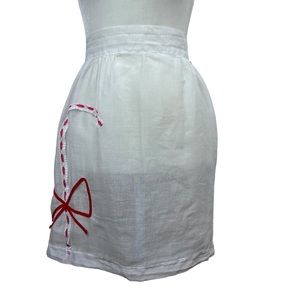 VINTAGE holiday candy cane APRON